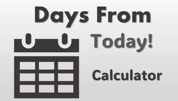 Days from today calculator Image