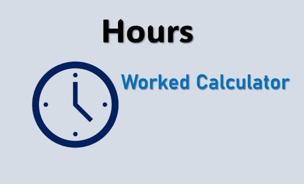 Hours worked calculator image