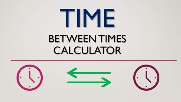 Time between times calculator